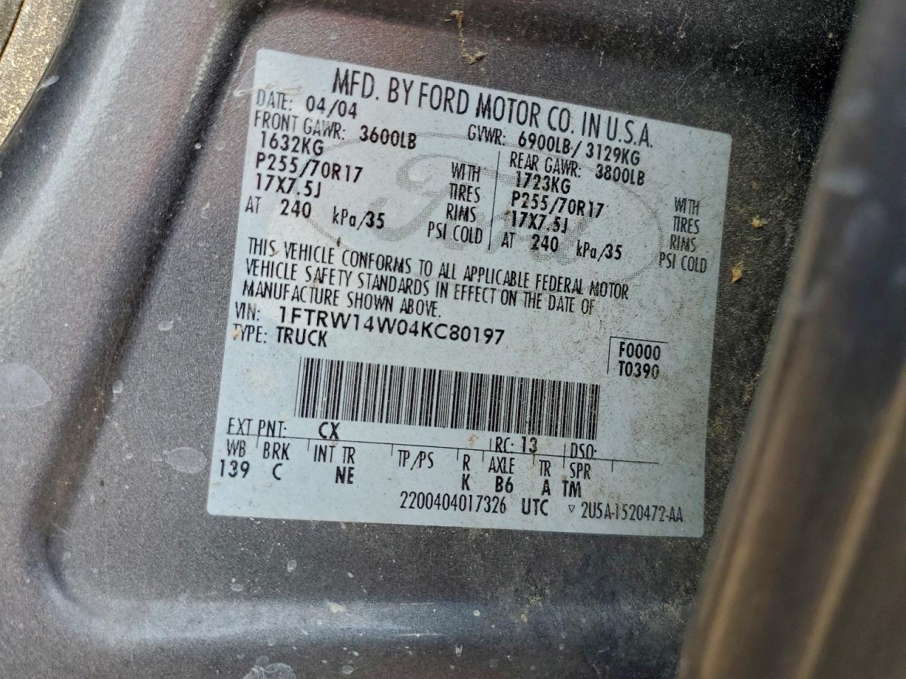 2004 FORD F-150