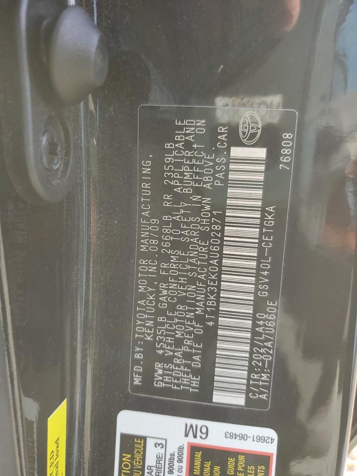 2010 TOYOTA CAMRY