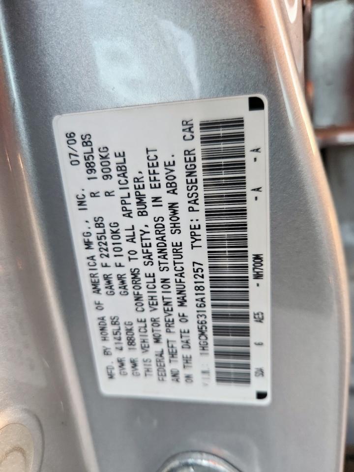 2006 HONDA ACCORD