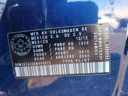 2013 VOLKSWAGEN JETTA