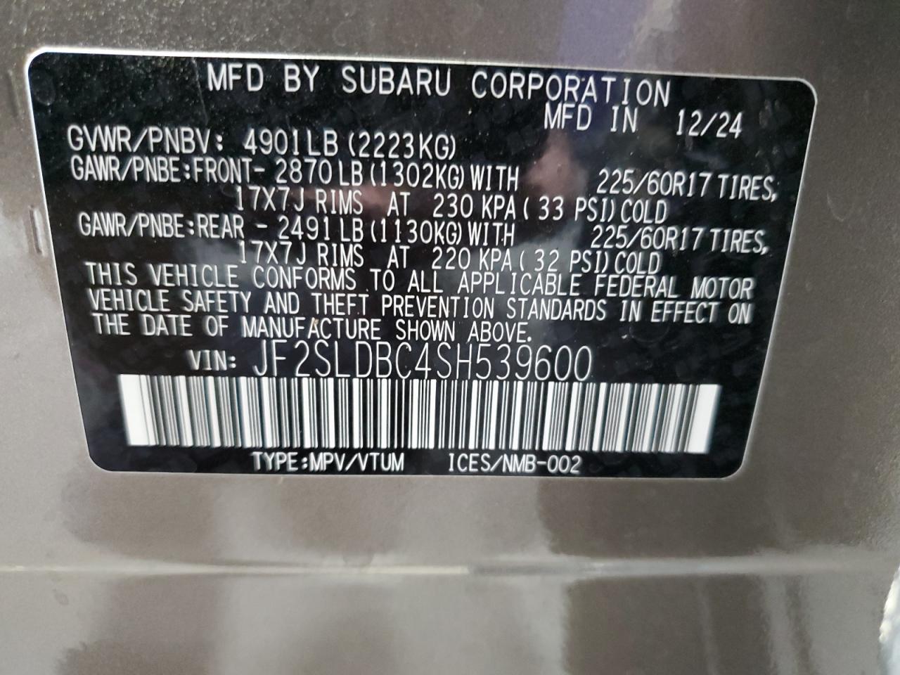 2025 SUBARU FORESTER
