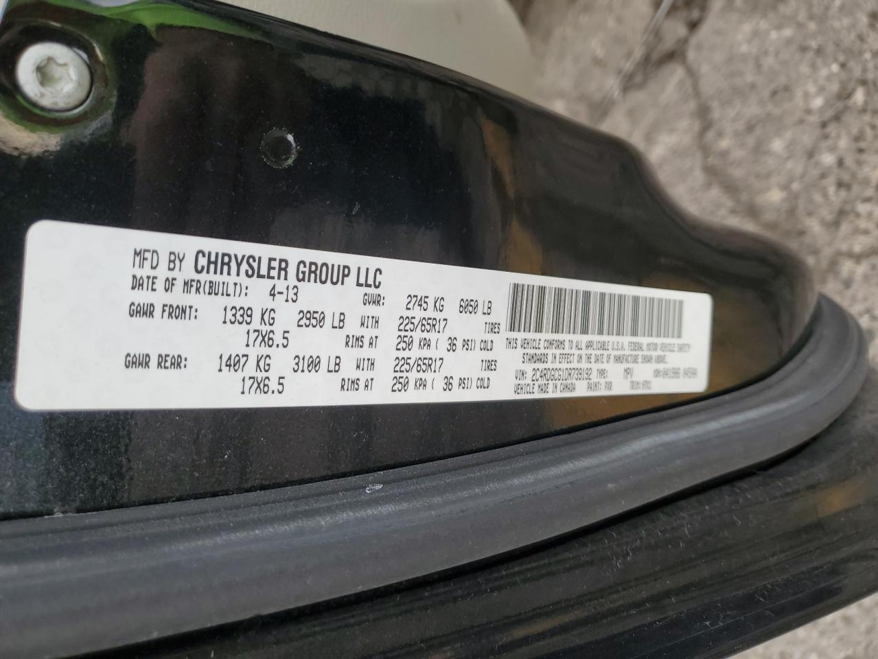 2013 DODGE GRAND CARAVAN