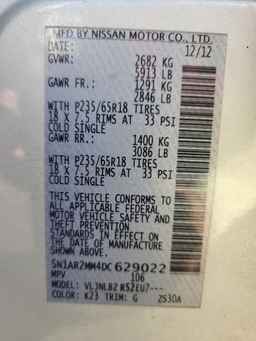 2013 NISSAN PATHFINDER