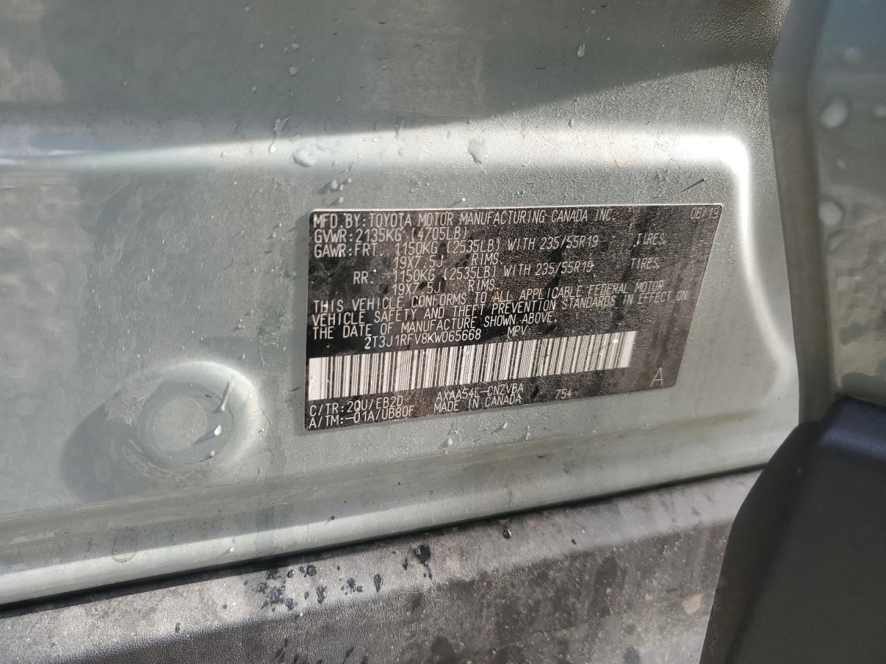 2019 TOYOTA RAV4