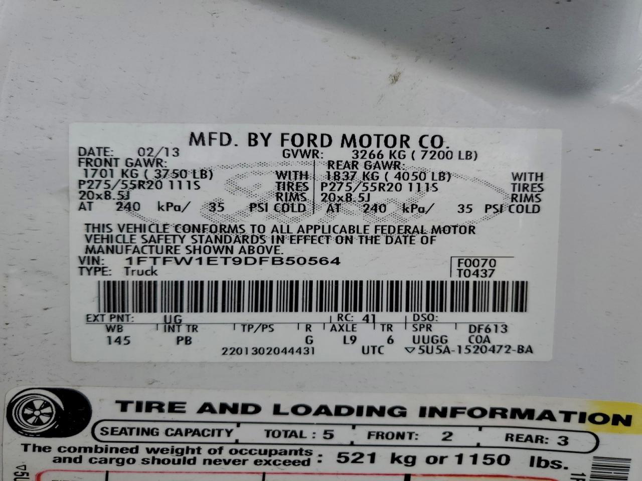2013 FORD F-150