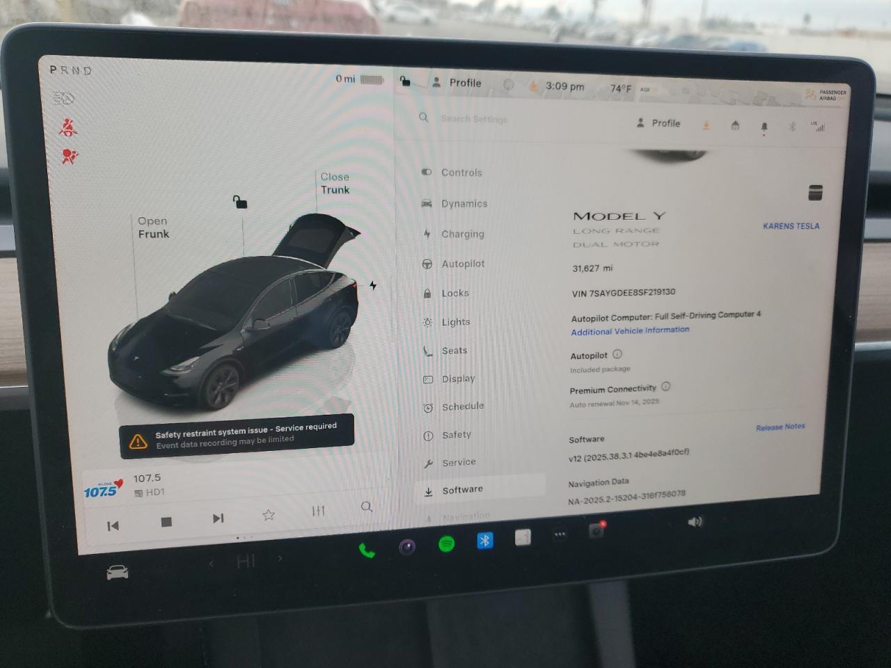 2025 TESLA MODEL Y