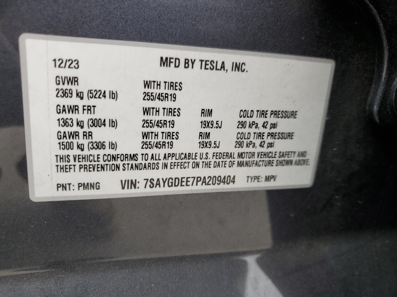 2023 TESLA MODEL Y