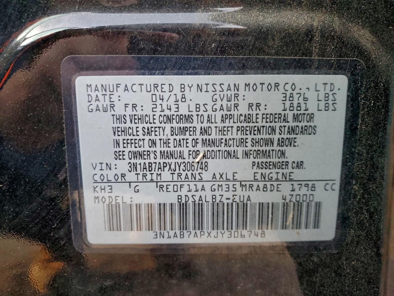 2018 NISSAN SENTRA
