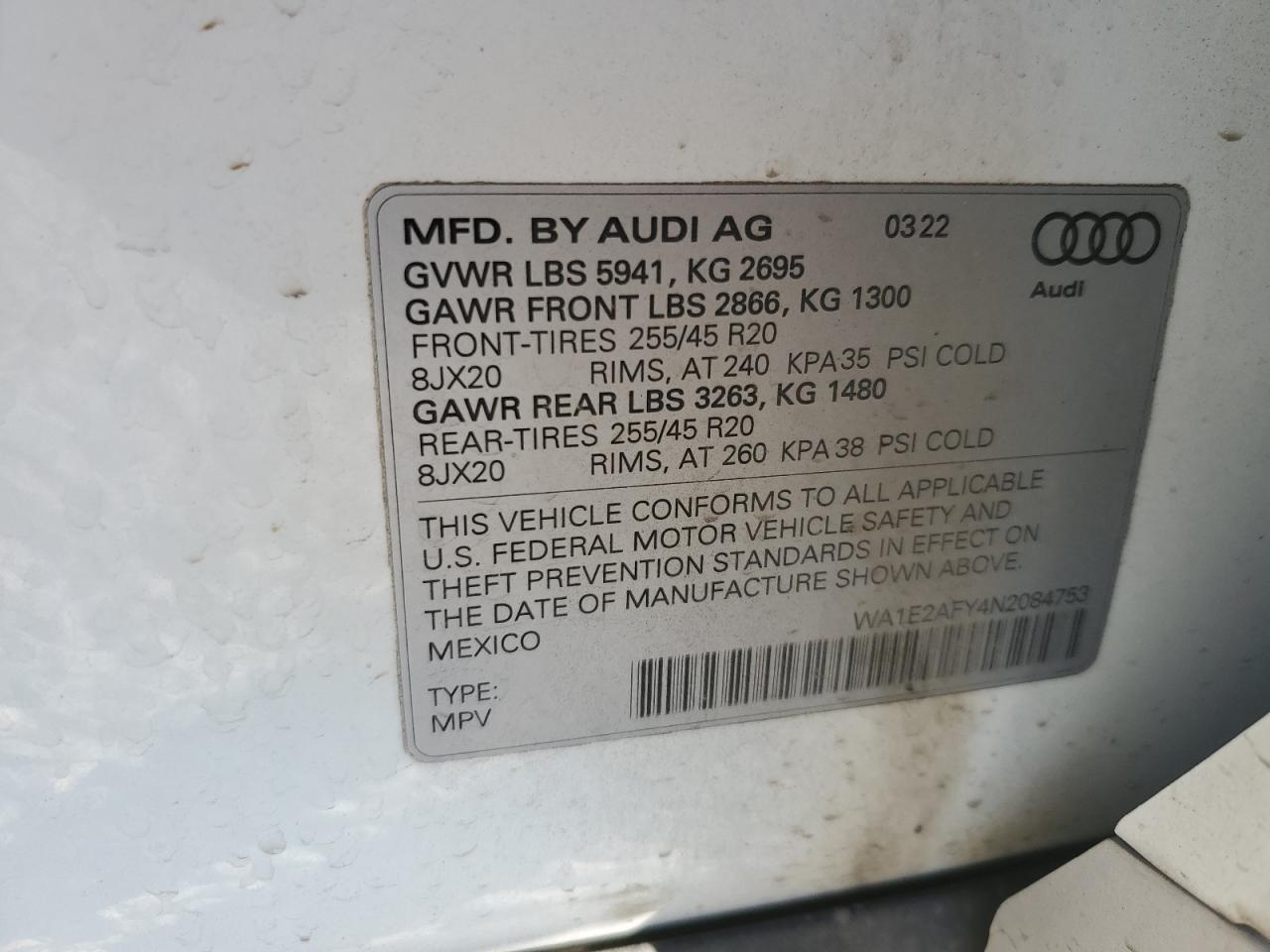 2022 AUDI Q5