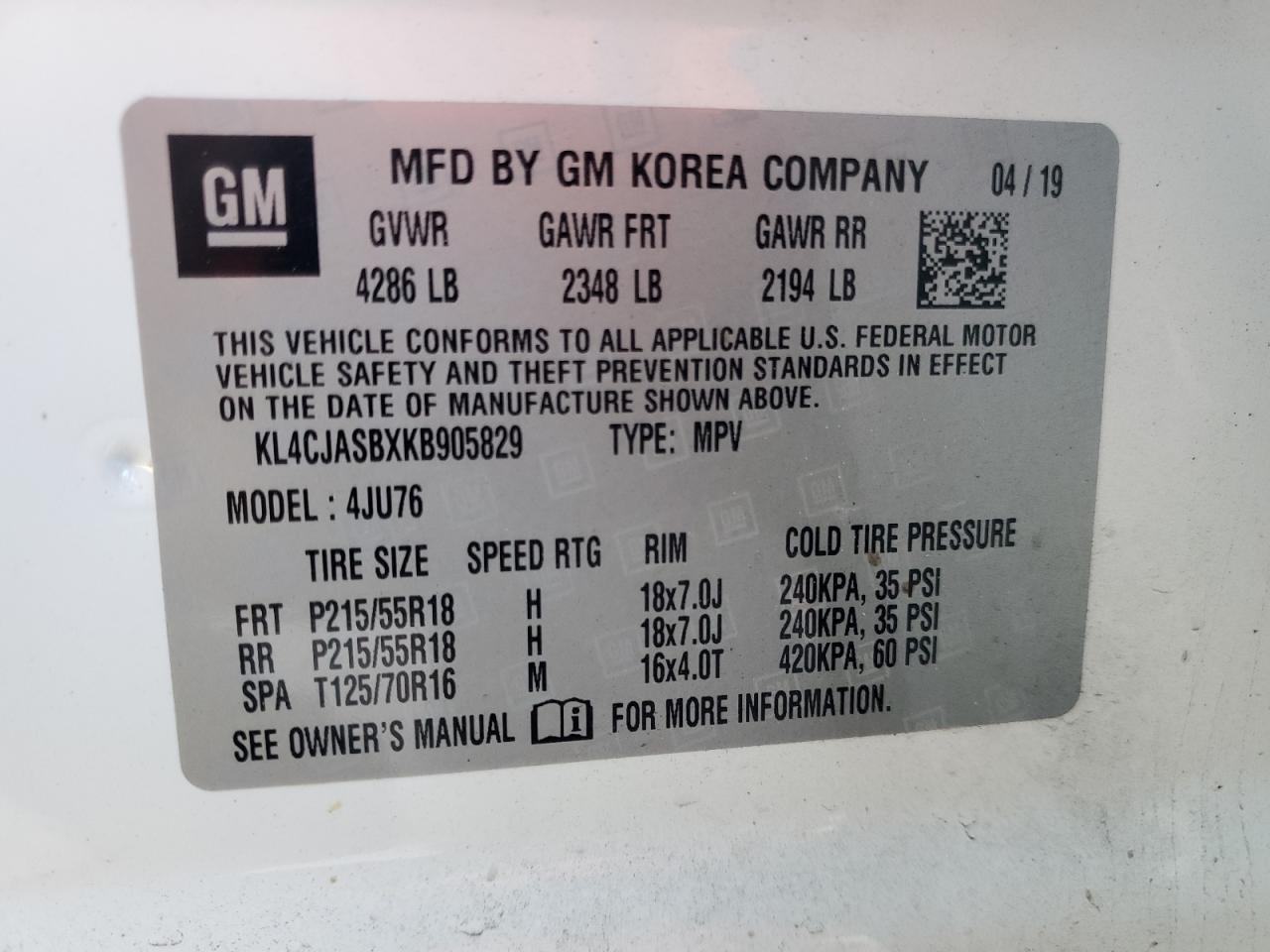 2019 BUICK ENCORE