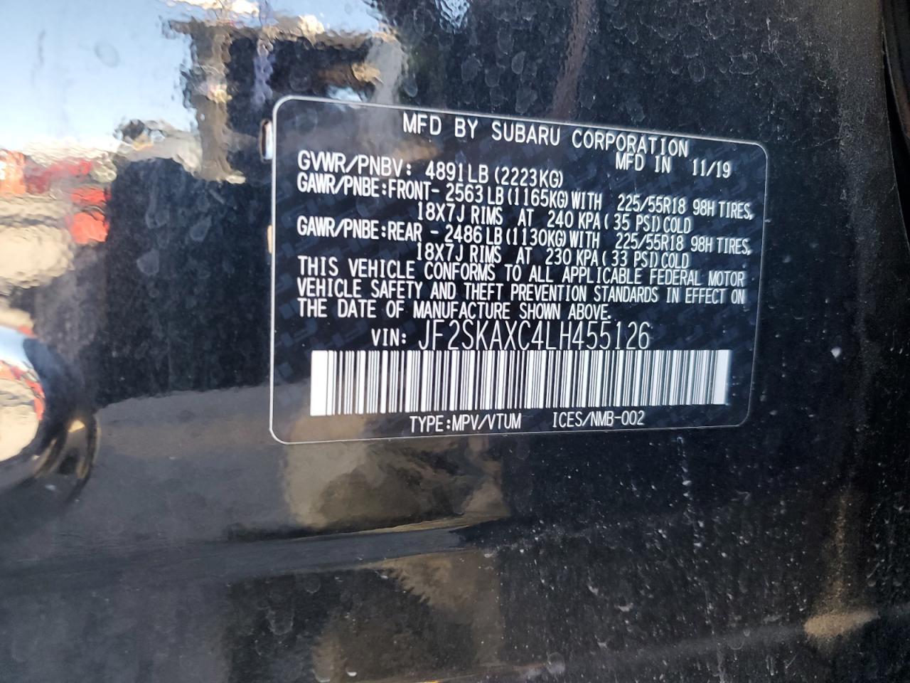 2020 SUBARU FORESTER