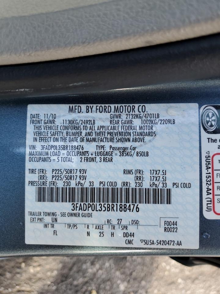 2011 FORD FUSION