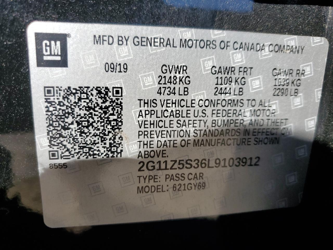 2020 CHEVROLET IMPALA