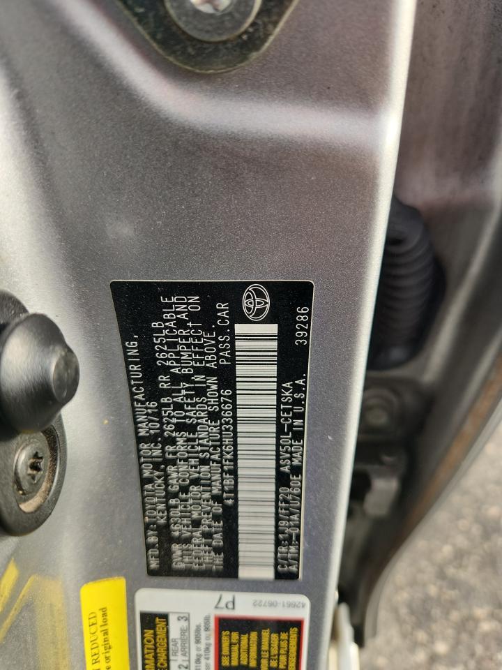 2017 TOYOTA CAMRY