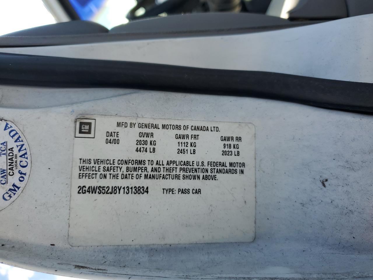 2000 BUICK Century