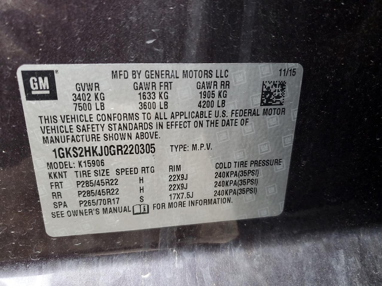2016 GMC Yukon XL
