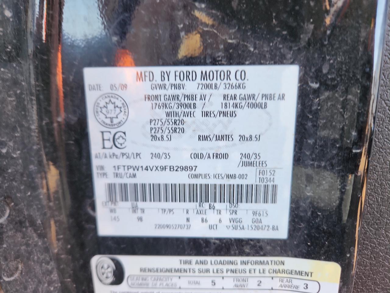2009 FORD F-150