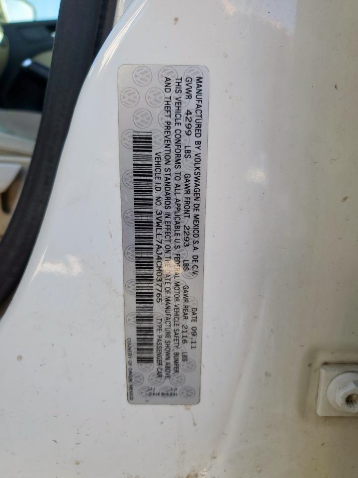 2012 VOLKSWAGEN JETTA