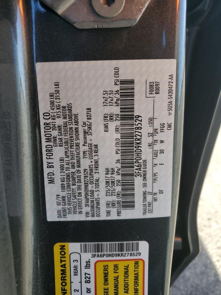 2019 FORD FUSION