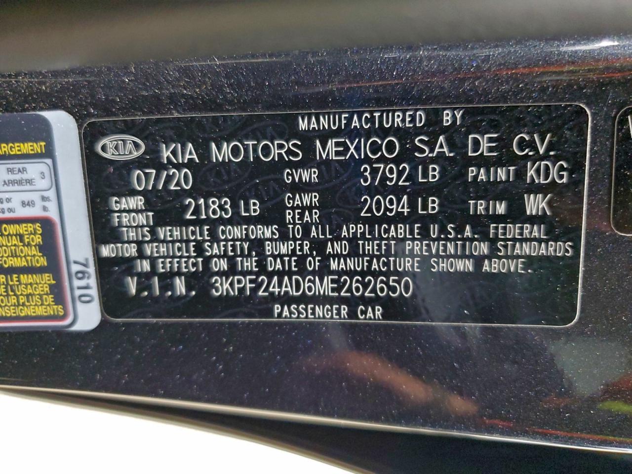 2021 KIA FORTE