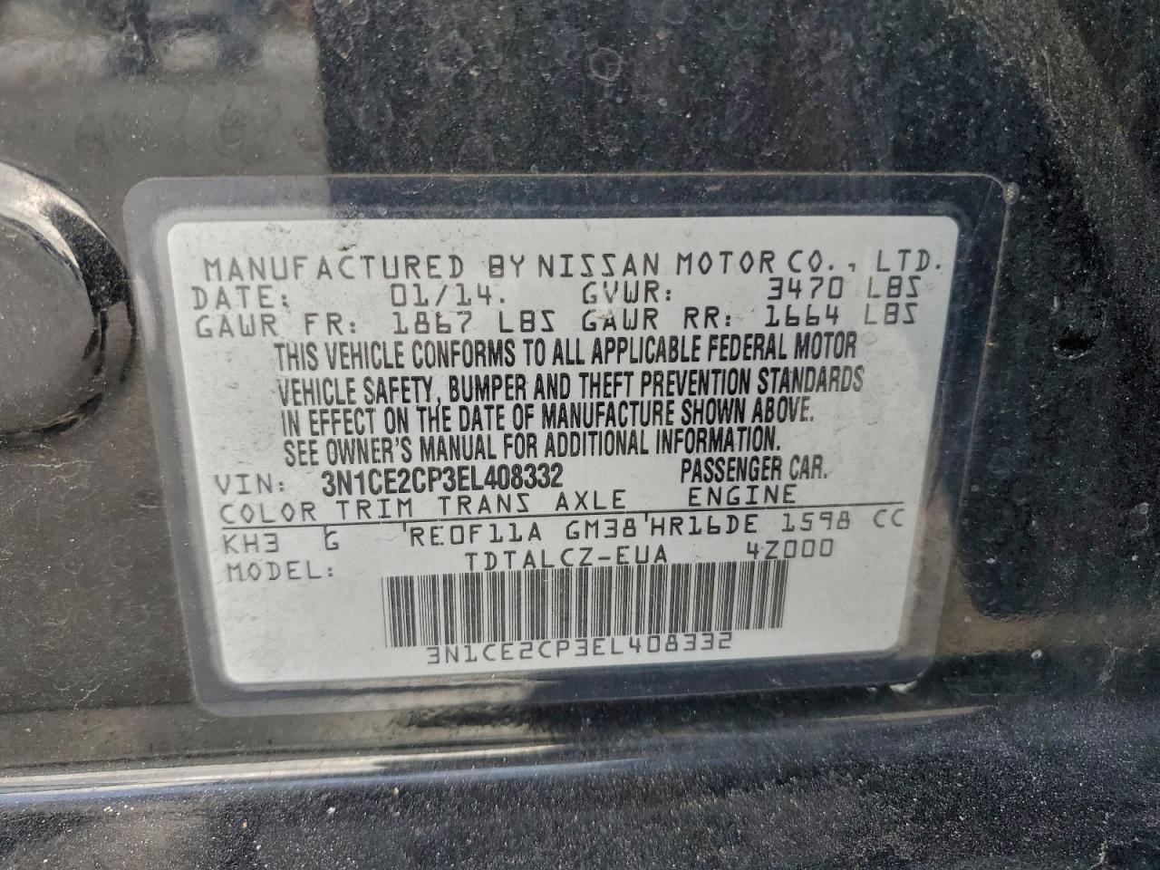 2014 NISSAN Versa Note