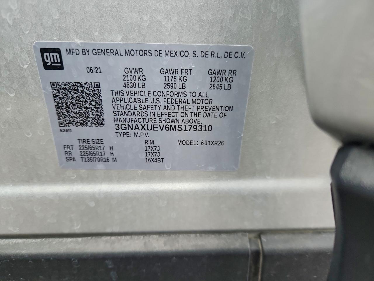 2021 CHEVROLET EQUINOX