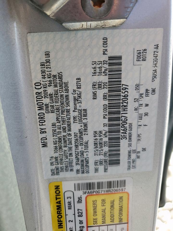 2017 FORD FUSION