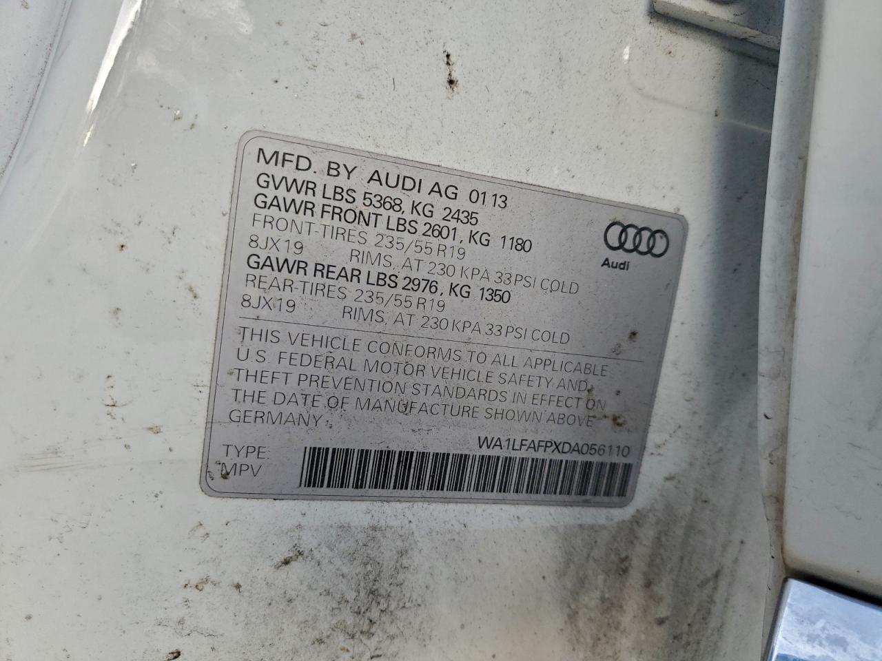 2013 AUDI Q5