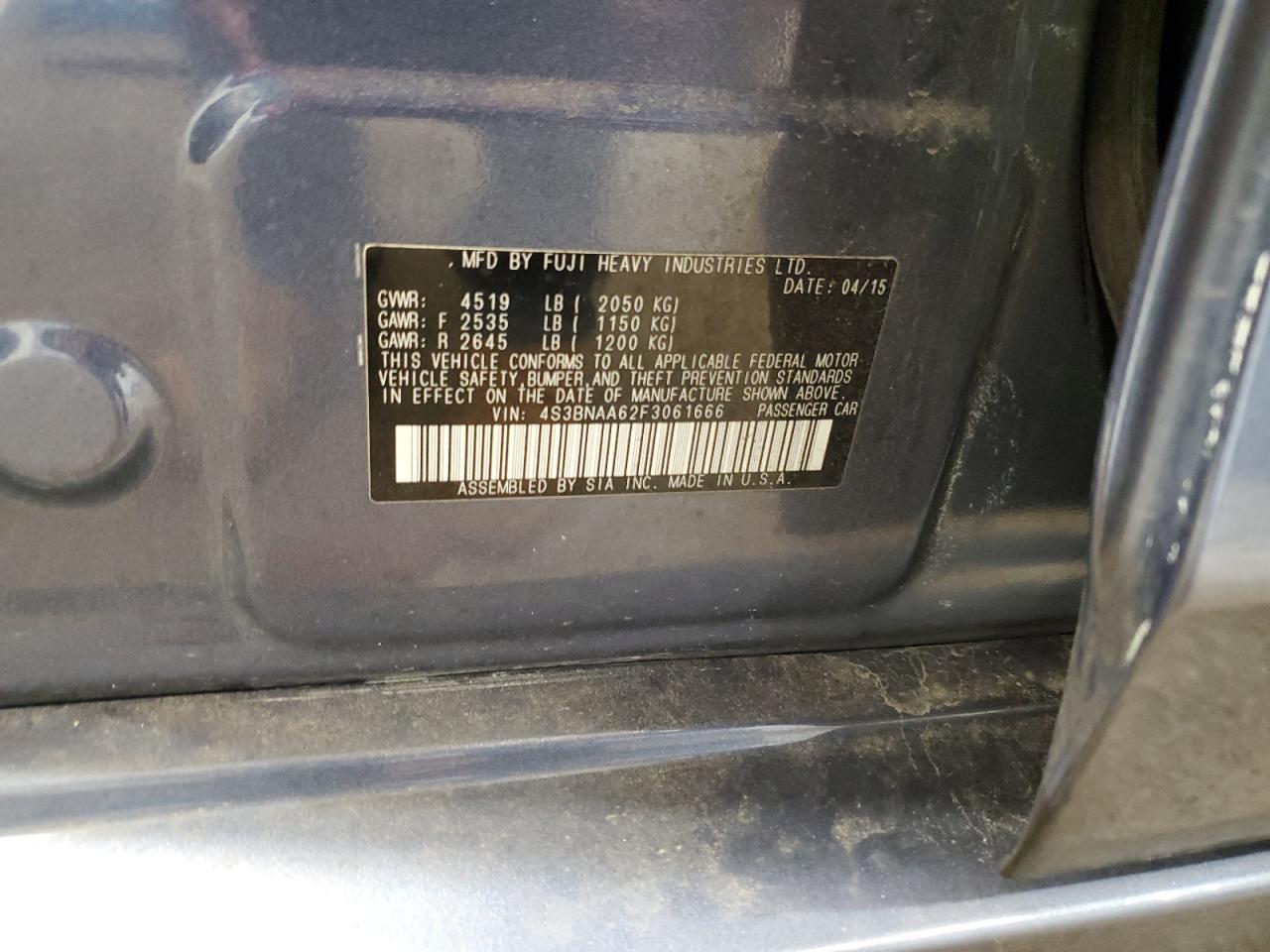 2015 SUBARU Legacy