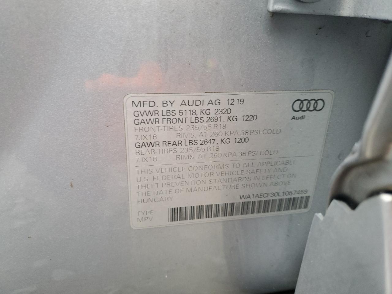2020 AUDI Q3
