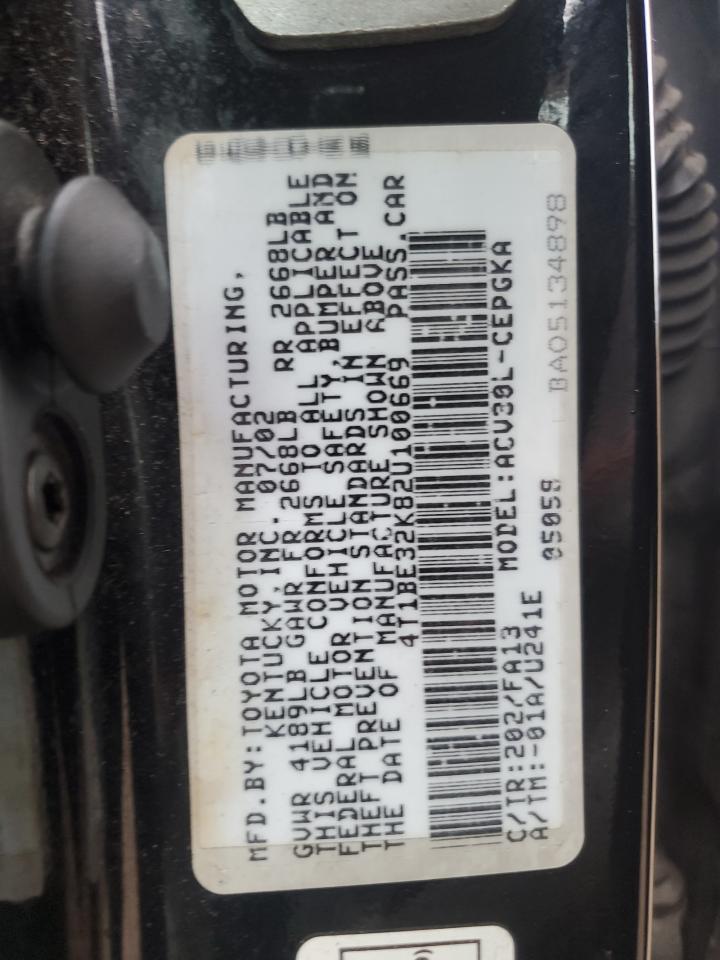 2002 TOYOTA CAMRY
