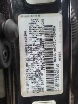2002 TOYOTA CAMRY