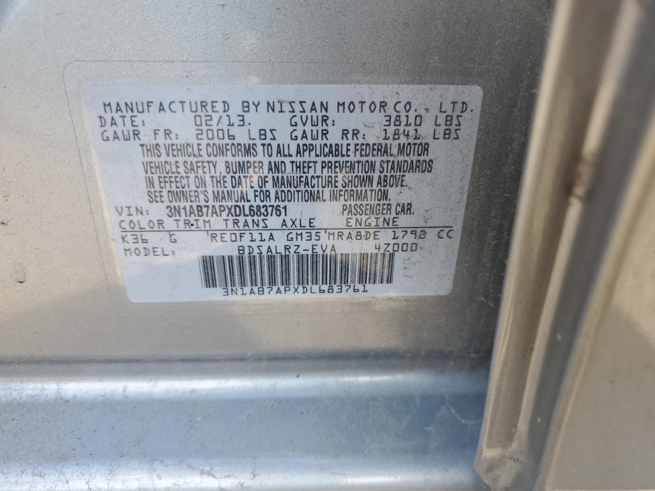 2013 NISSAN SENTRA
