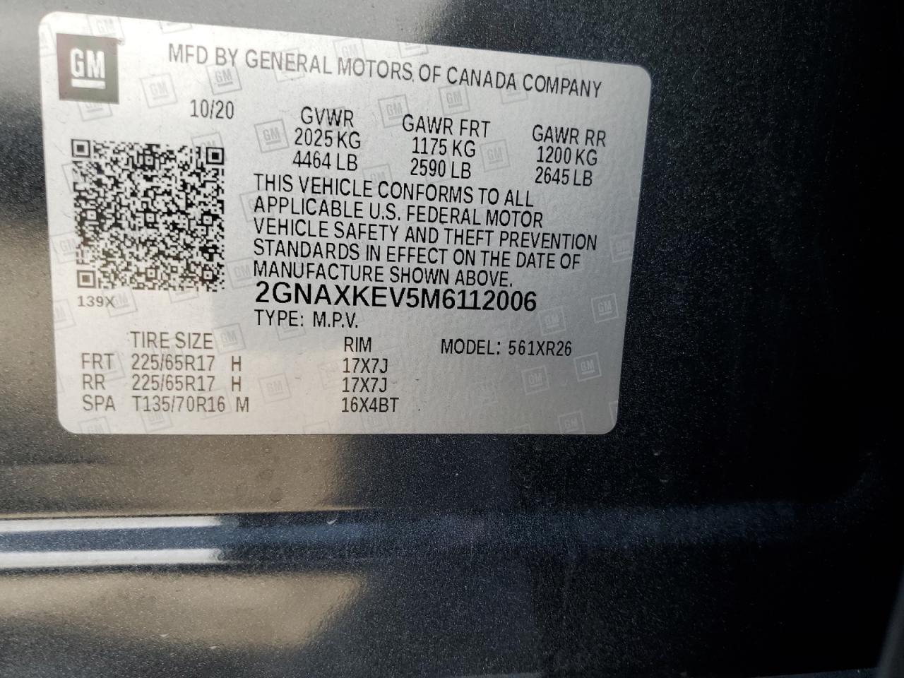 2021 CHEVROLET EQUINOX