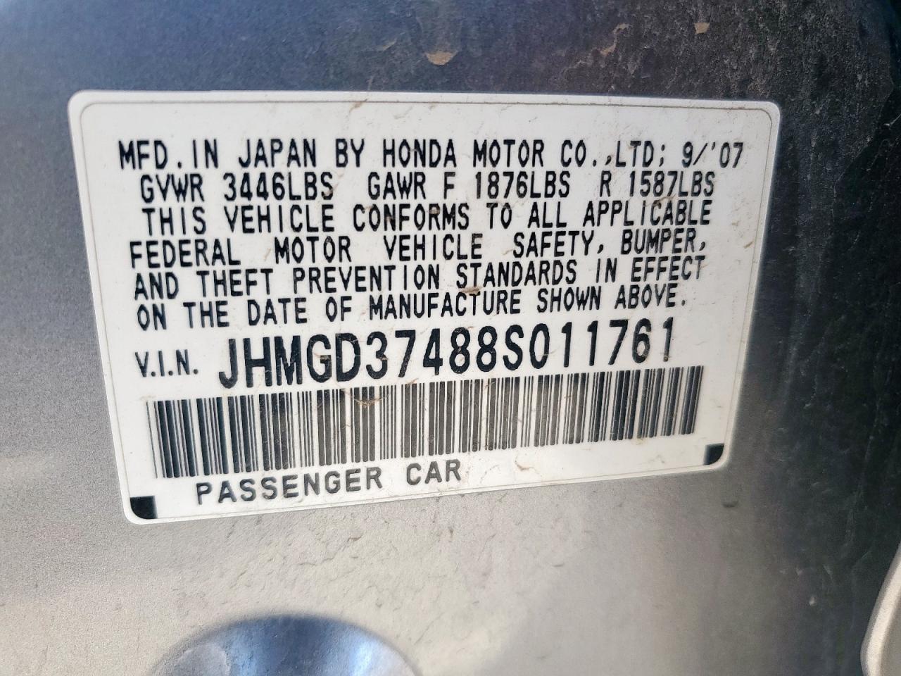 2008 HONDA FIT