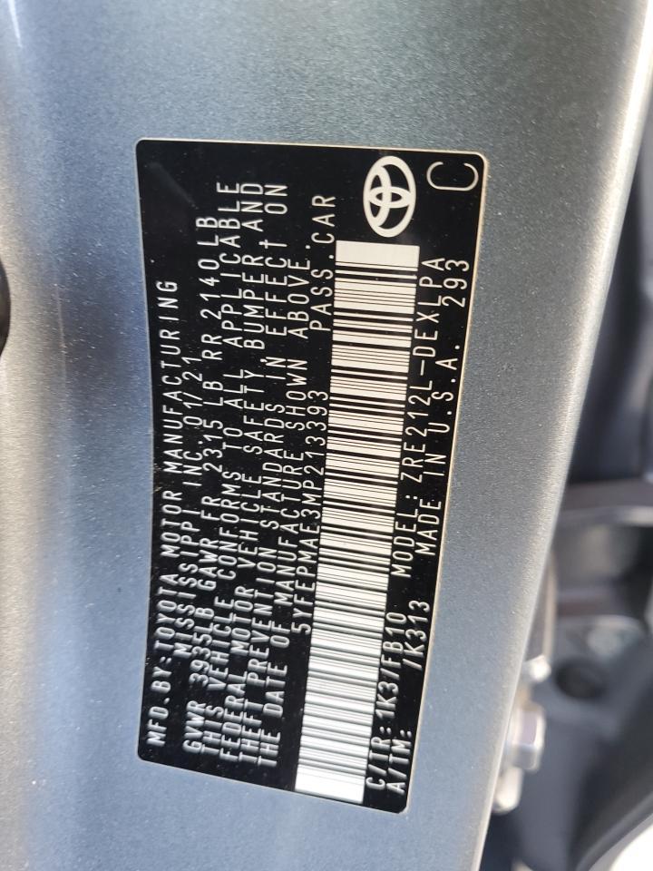 2021 TOYOTA COROLLA
