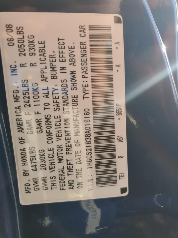 2008 HONDA ACCORD