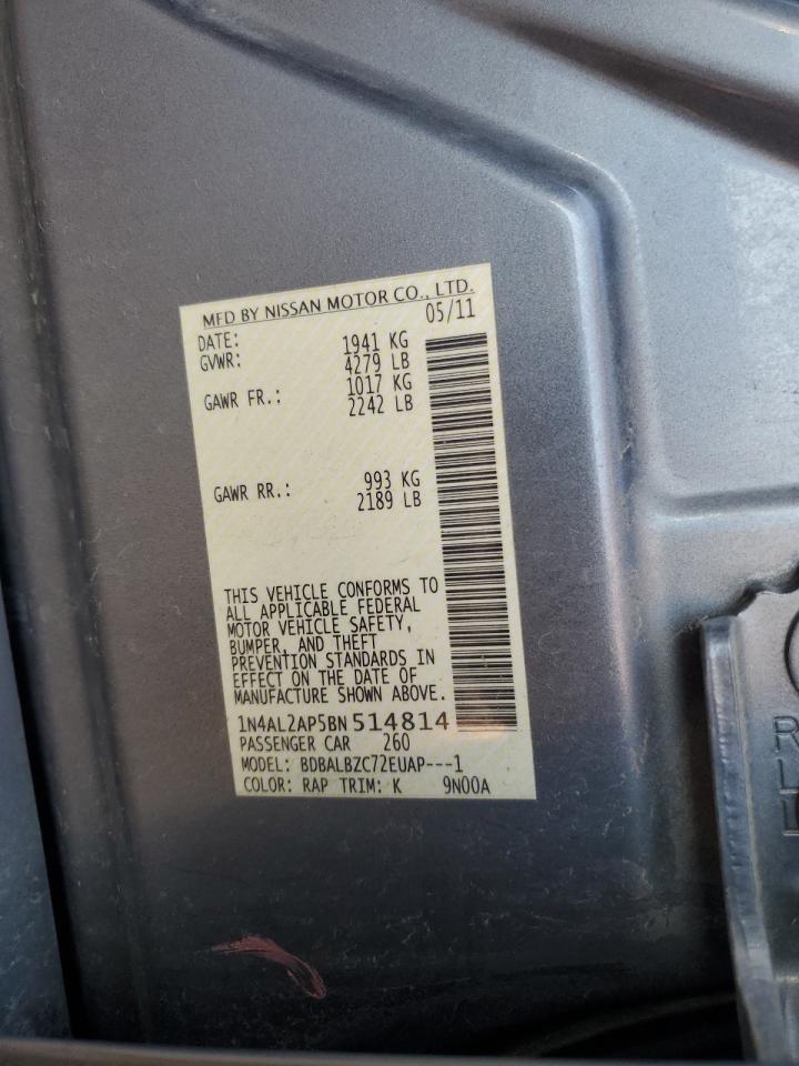 2011 NISSAN ALTIMA