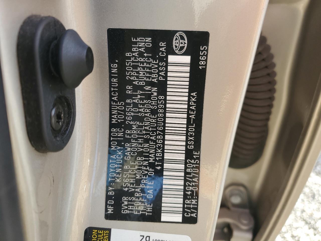 2006 TOYOTA Avalon