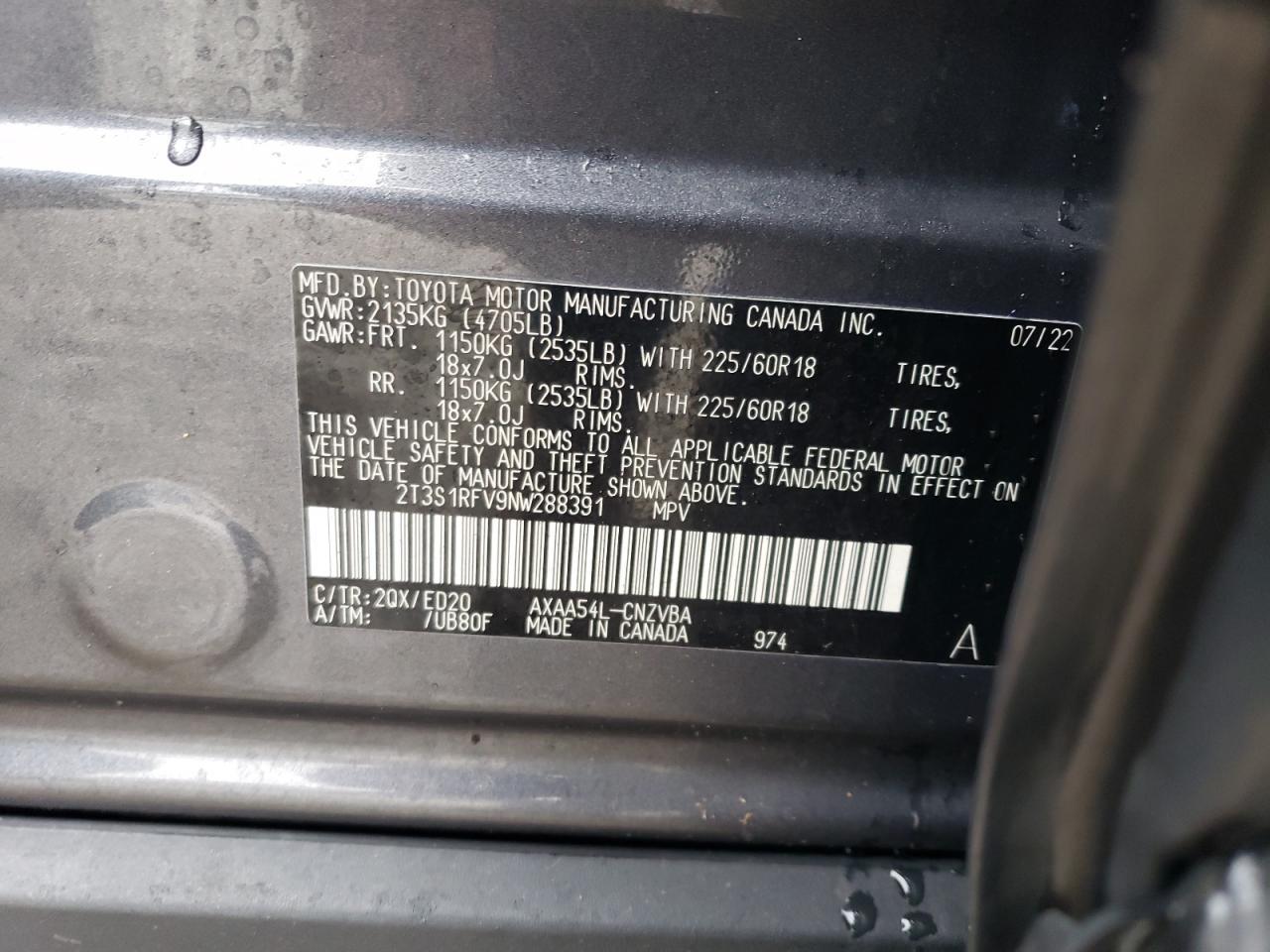 2022 TOYOTA RAV4