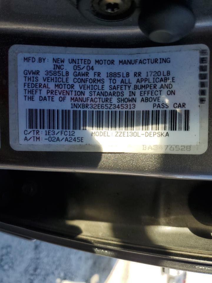 2005 TOYOTA COROLLA