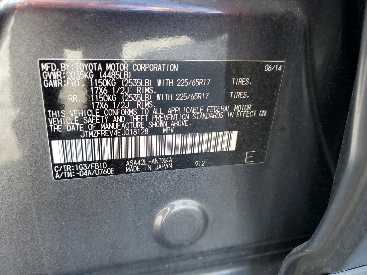 2014 TOYOTA RAV4