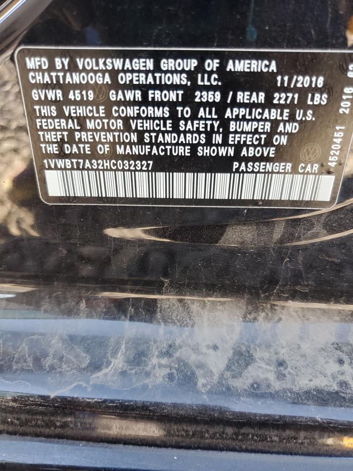 2017 VOLKSWAGEN Passat