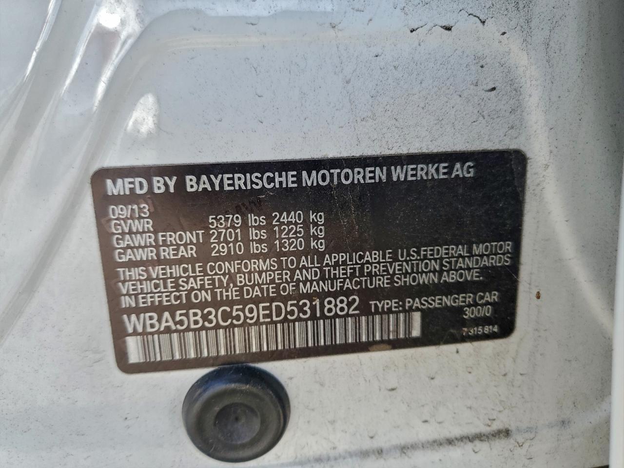 2014 BMW 5 series