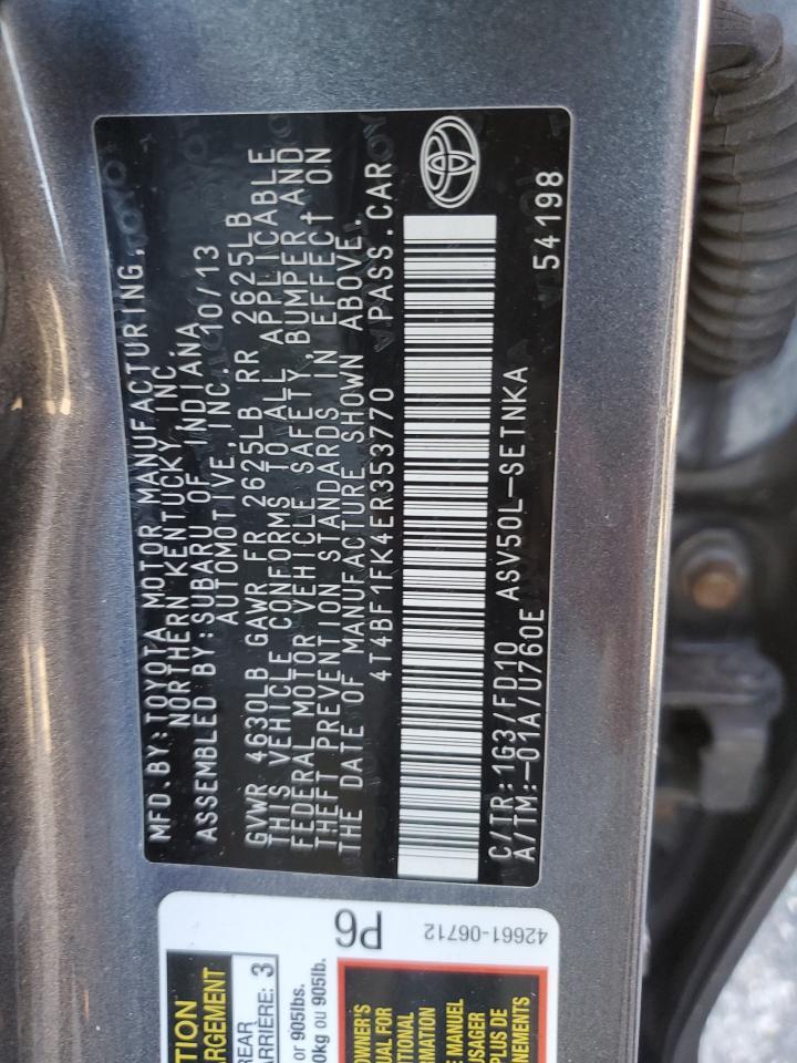 2014 TOYOTA CAMRY