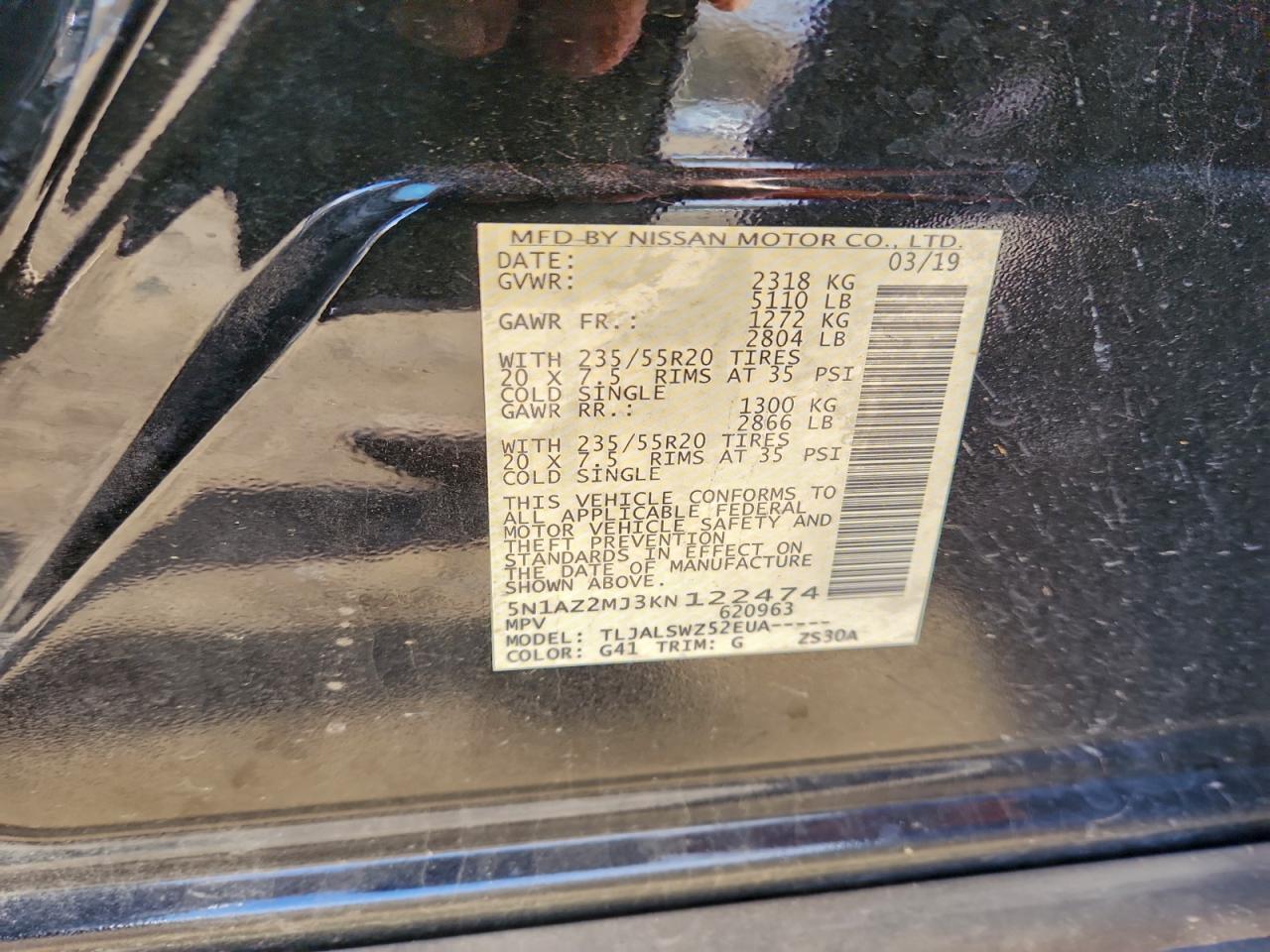 2019 NISSAN MURANO