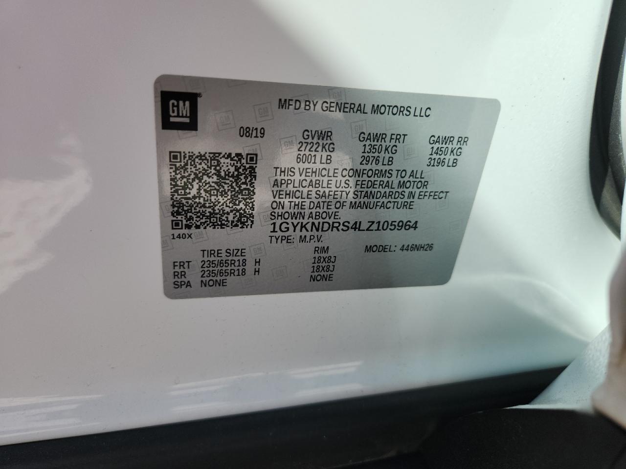 2020 CADILLAC XT5