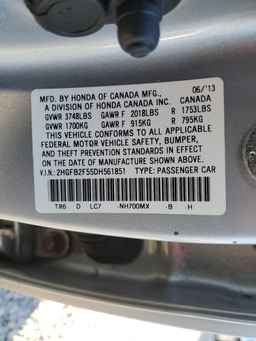2013 HONDA CIVIC