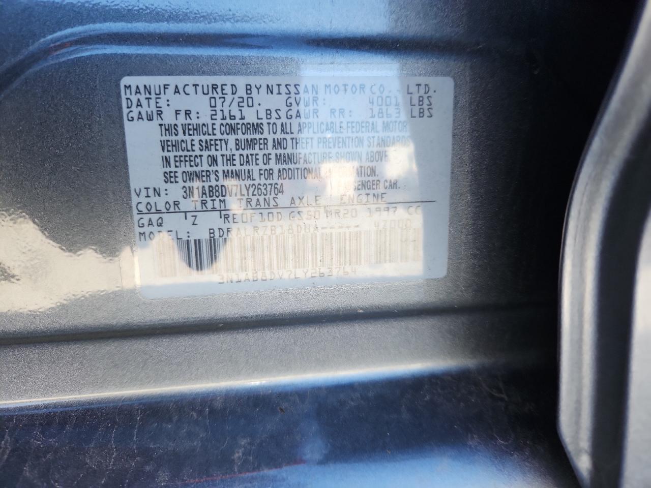 2020 NISSAN SENTRA