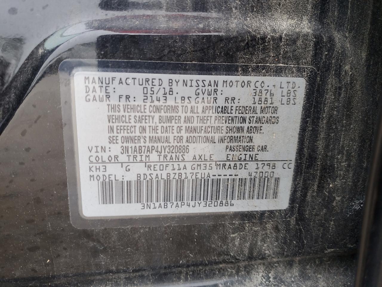 2018 NISSAN SENTRA